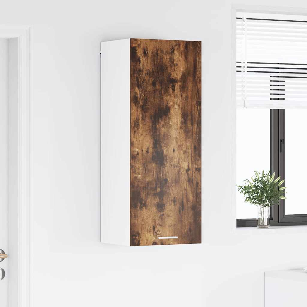 Hanging Cabinet with Shelf Riga Smoked Oak 40 x 31 x 100 cm